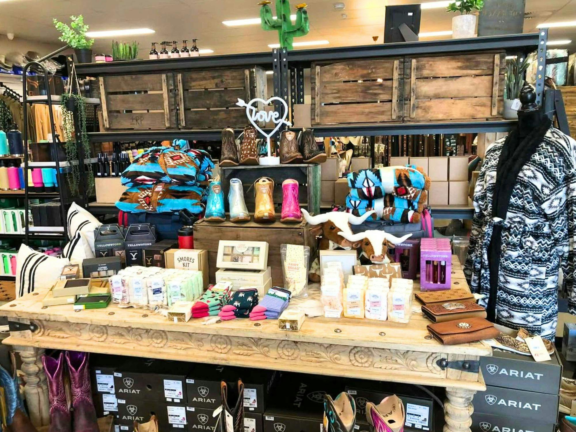 Shopping at the tack house