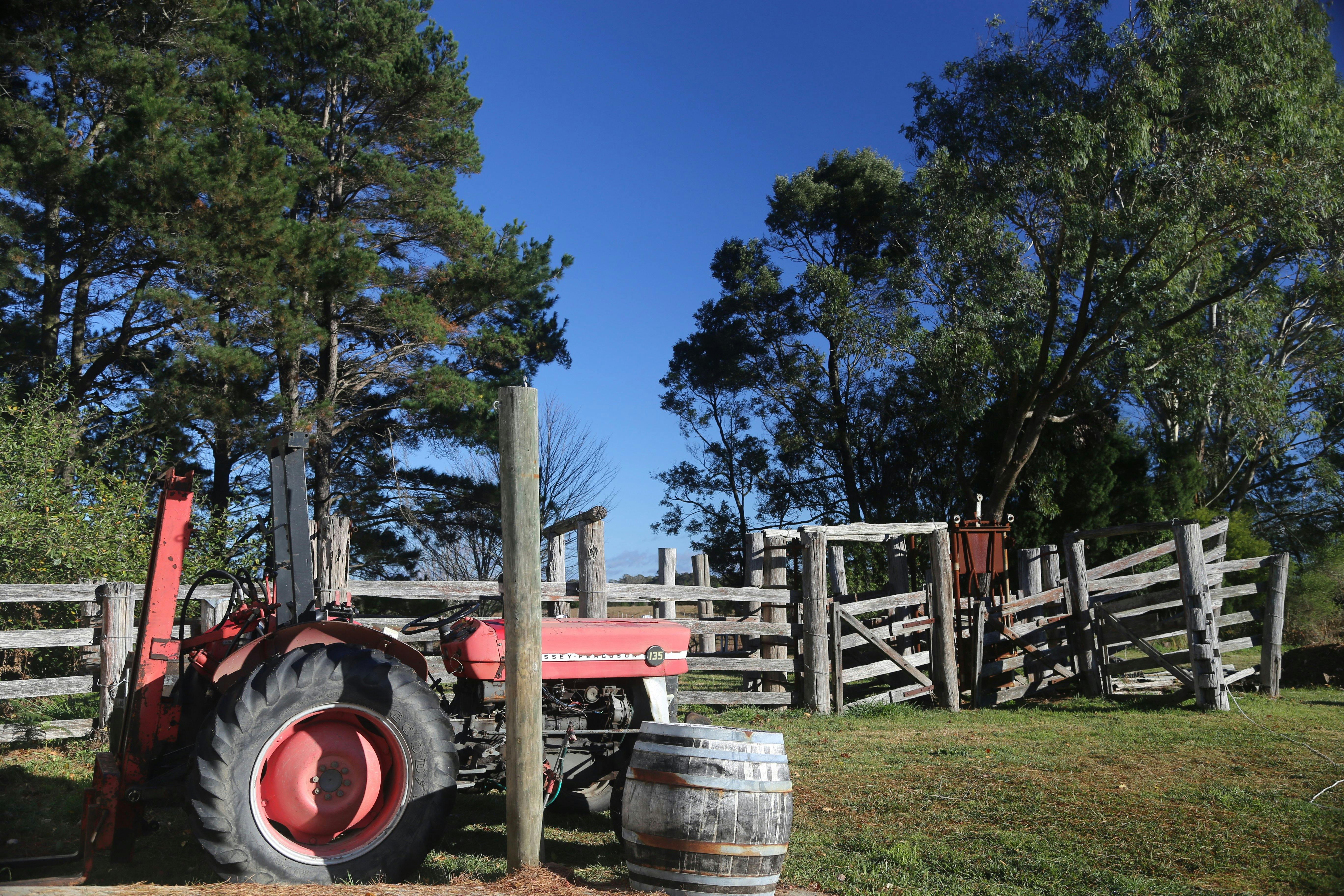 tractor, farm, Joadja, winery, vineyard
