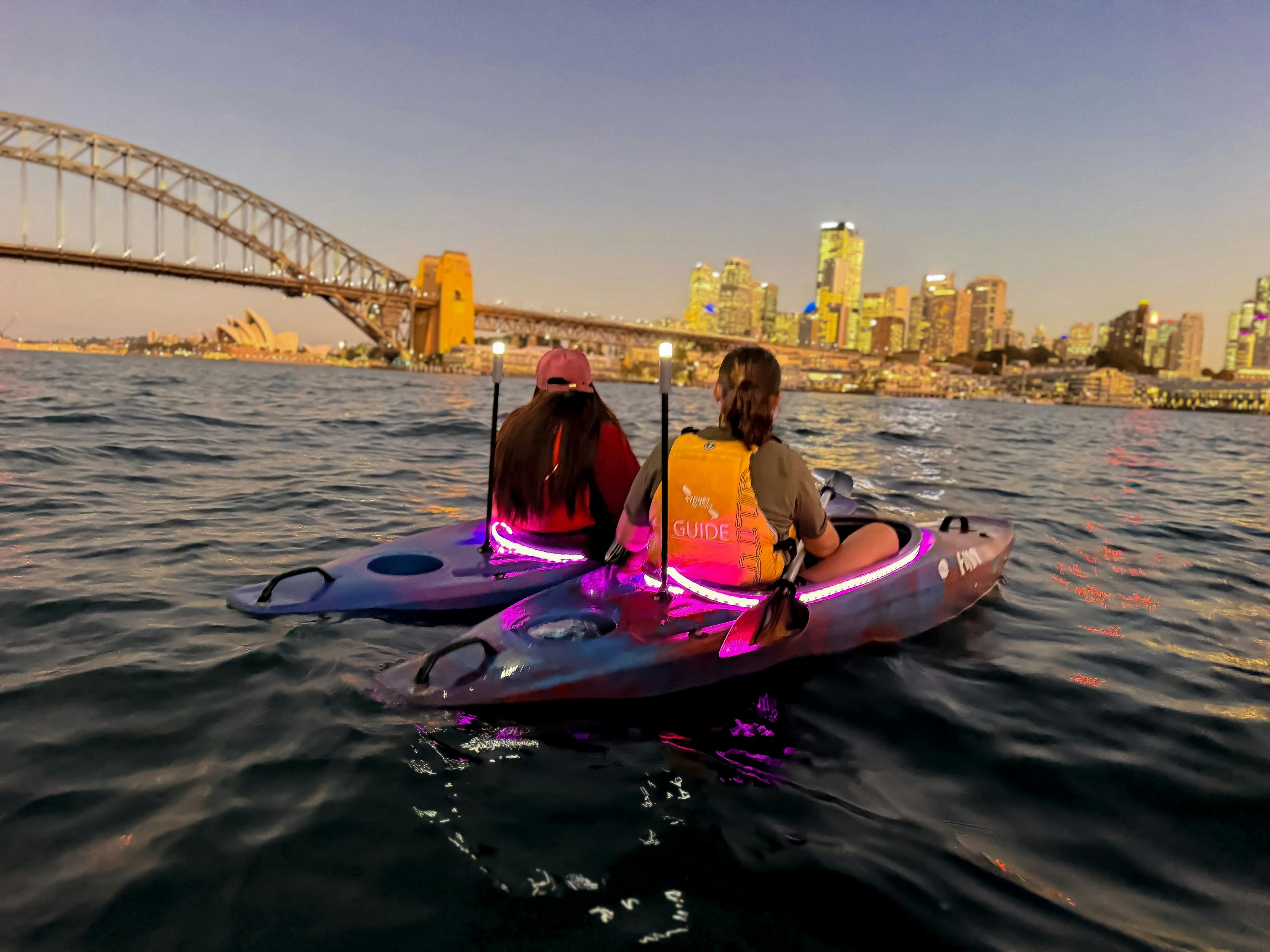 Sydney By Kayak uses professional guides to give a safe experience for guests on Sydney Harbour.