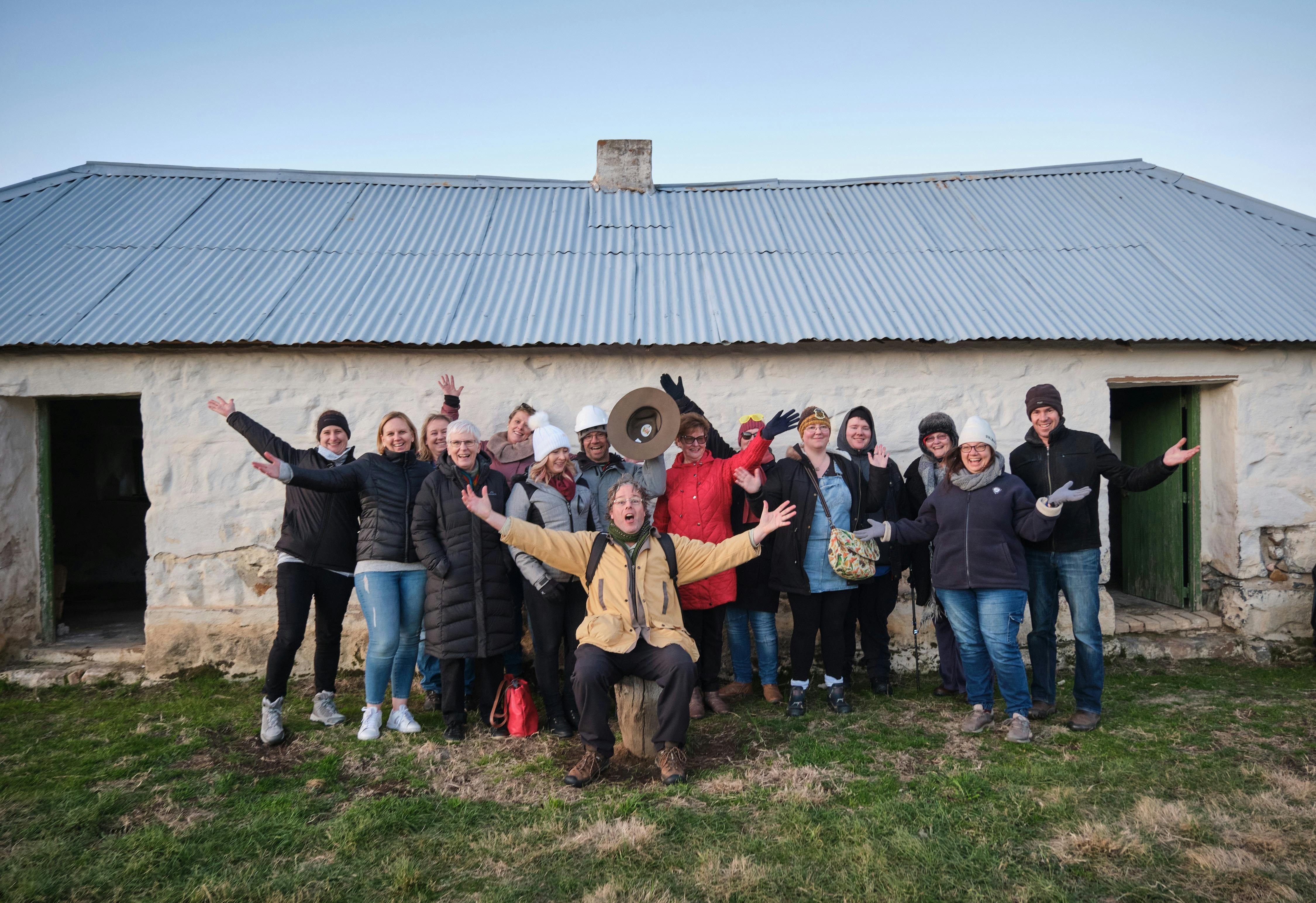 Group photo at Lanyon Homestead
