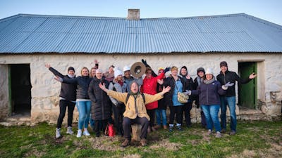 Group photo at Lanyon Homestead