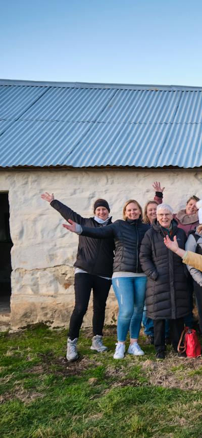 Group photo at Lanyon Homestead