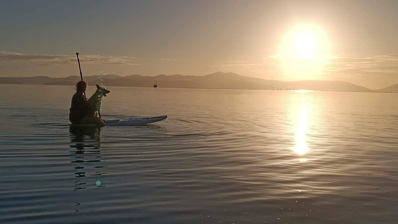 Morning paddle on the SUP
