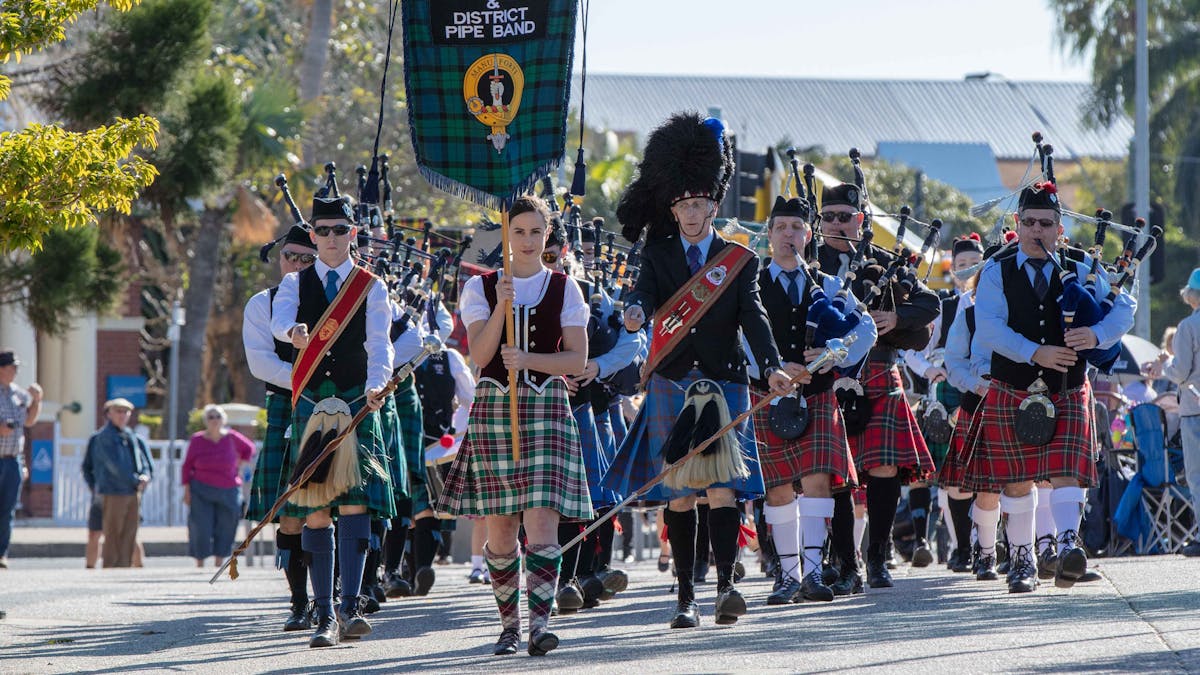 Massed pipe bands