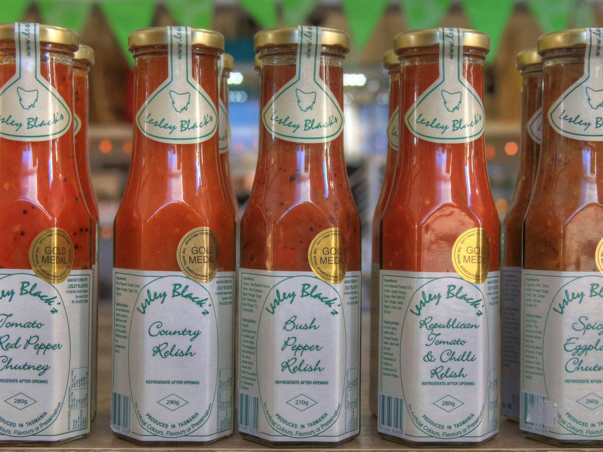 Lesley Black Relishes and Mustards