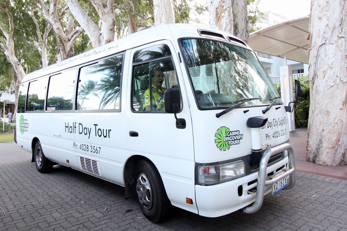 Cairns Discovery Tours small air-conditioned vehicle