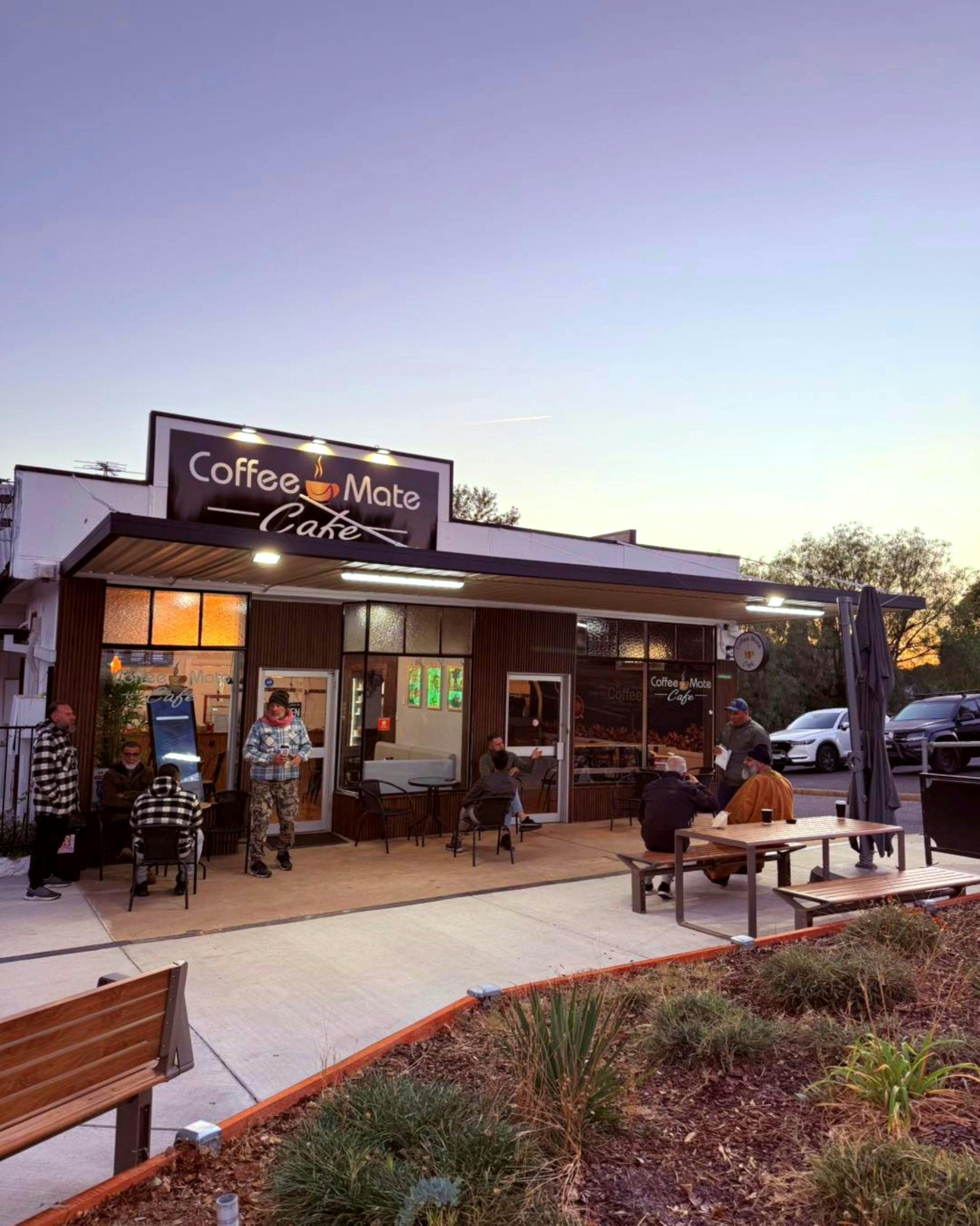 Sunrise at Coffee Mate Cafe