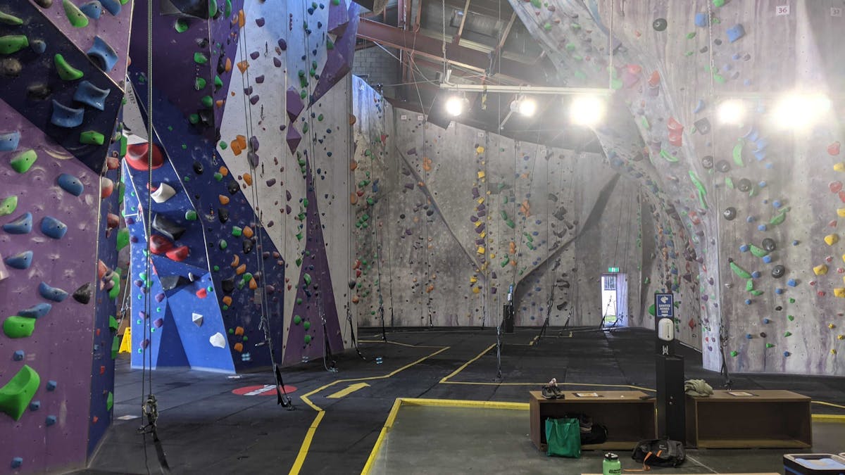 Top rope and lead climbing