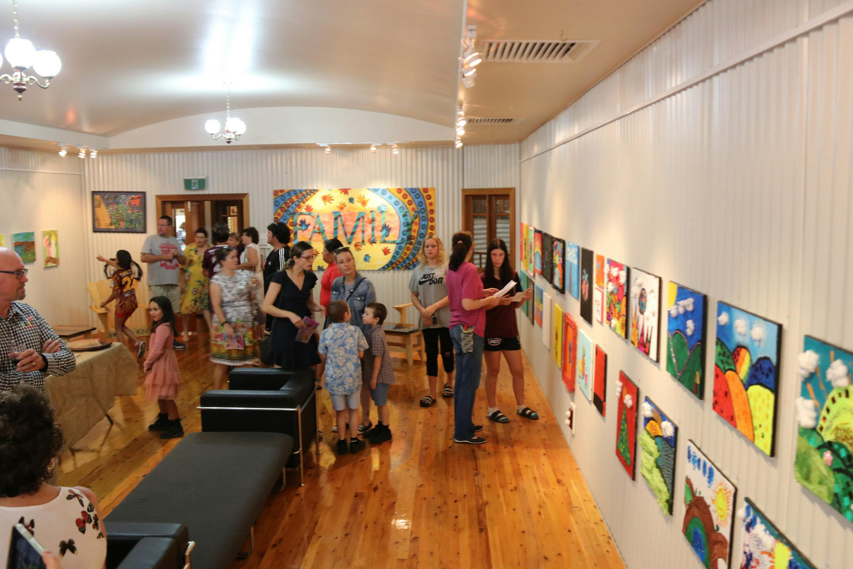 Enjoy the Art in our beautiful Art Gallery .