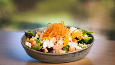 Smoked salmon and marinated fetta salad