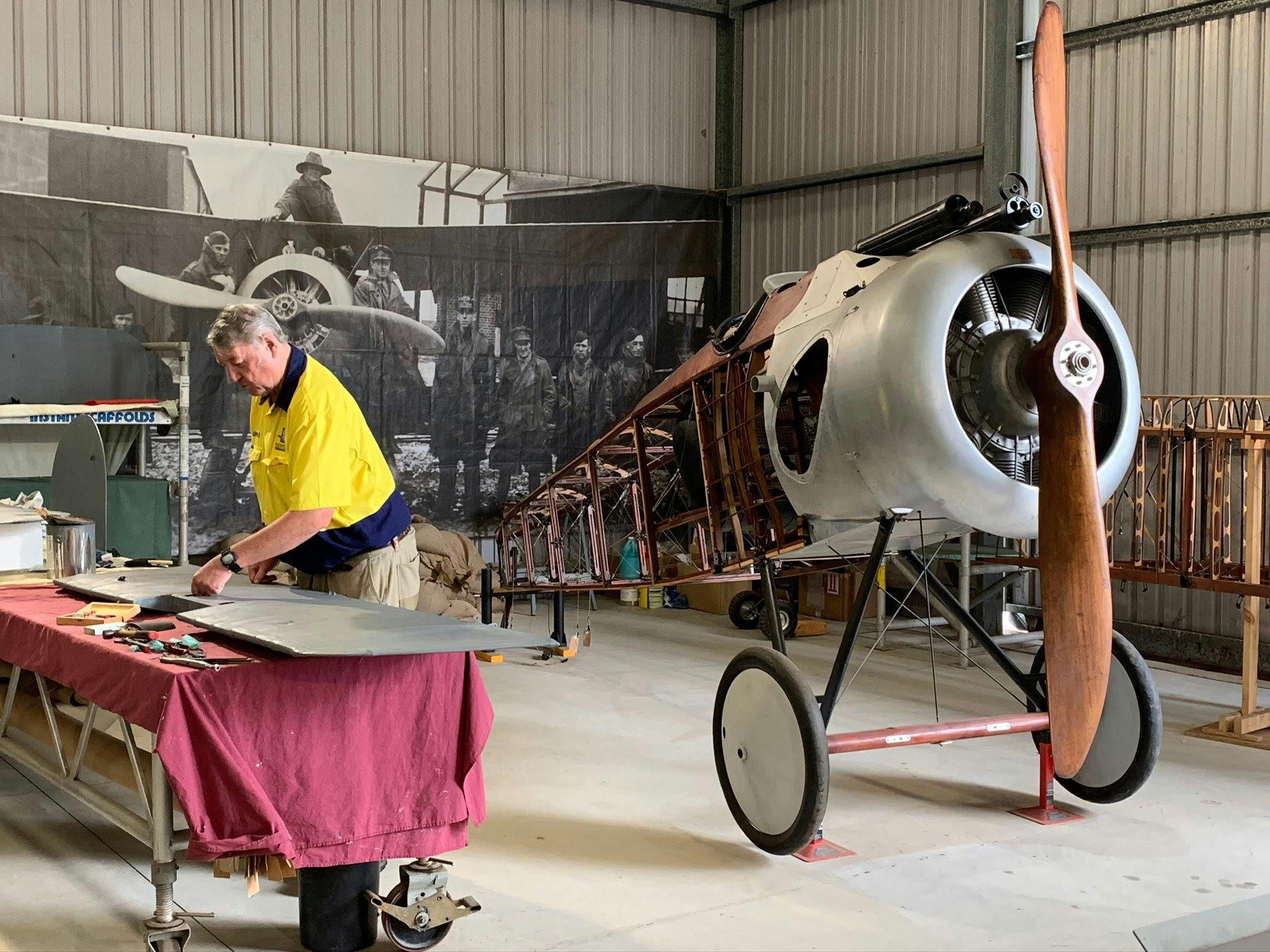 Fighter World Volunteer Covering Sopwith Camel