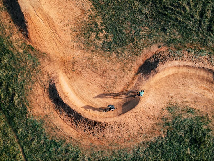 Eagle eye view of MTB paths