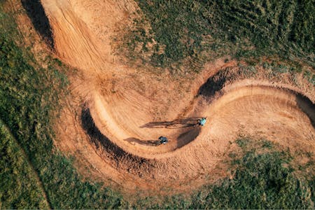 Eagle eye view of MTB paths