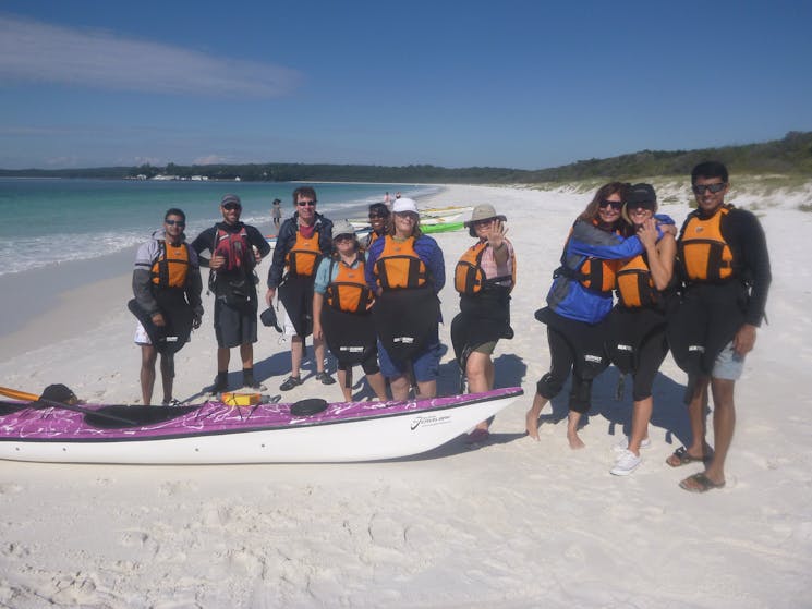 A beautiful day out touring Jervis Bay by Kayak