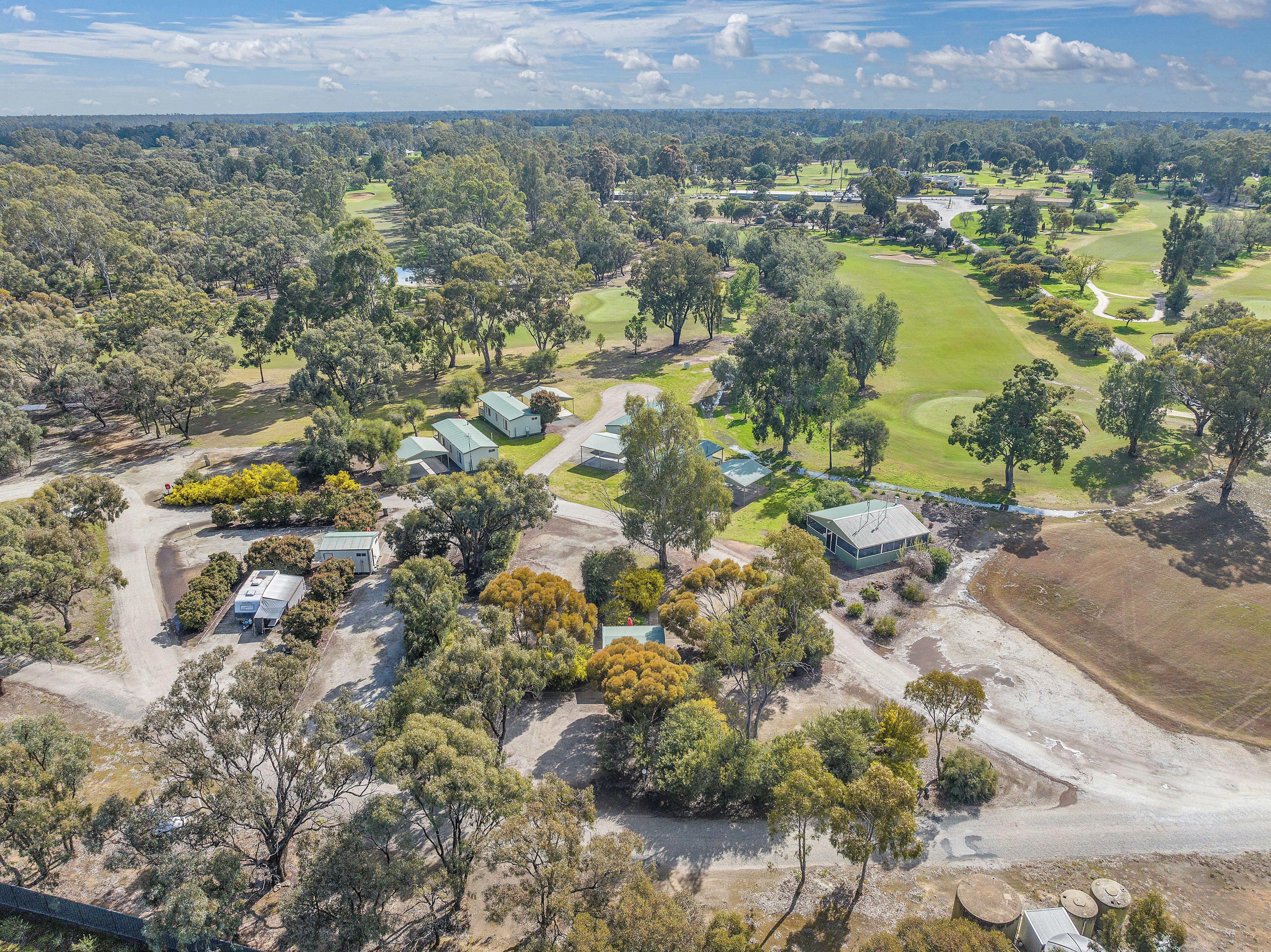 Accommodation options: Cabins, Units, Caravan, RV Sites