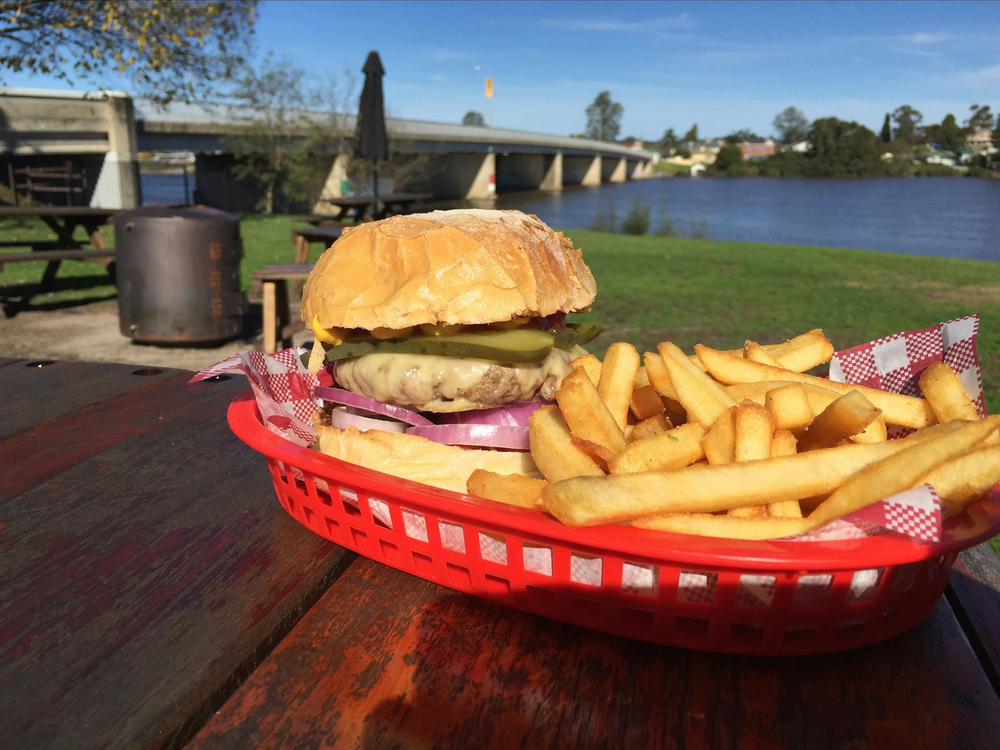 Lunch by the river