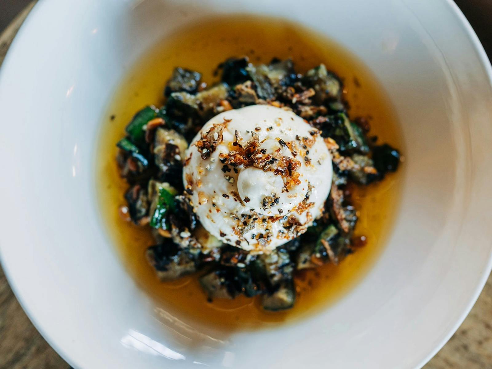 Burrata at The Sir George