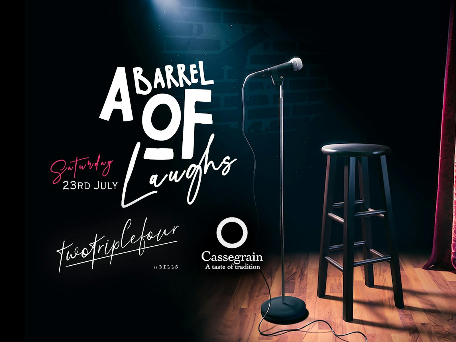 Image for 'A Barrel of Laughs' Comedy Dinner Show