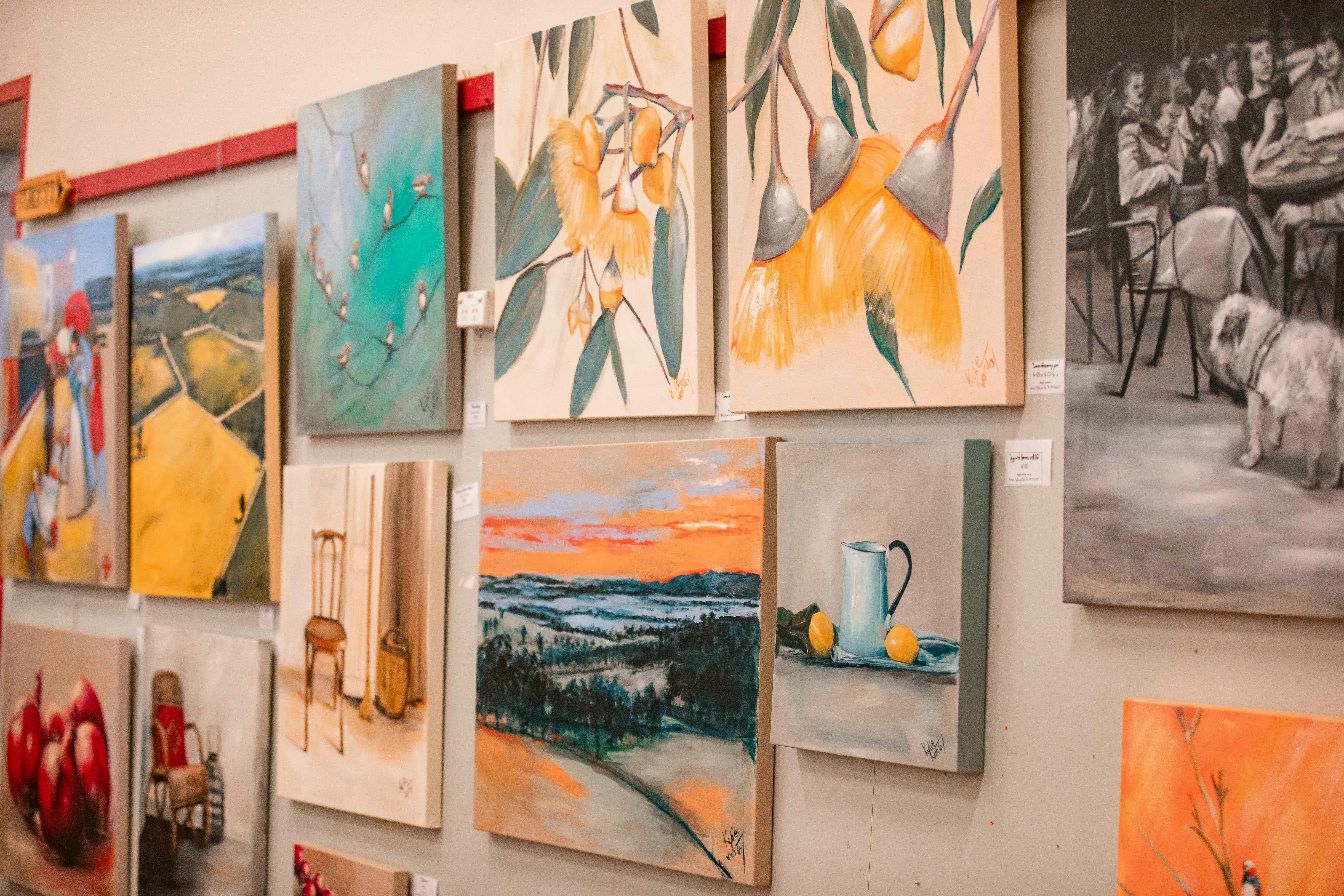 Handmade art at River & Wren Market in Wagga Wagga