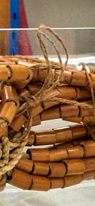 Detail of Maree Clark Necklace showing String