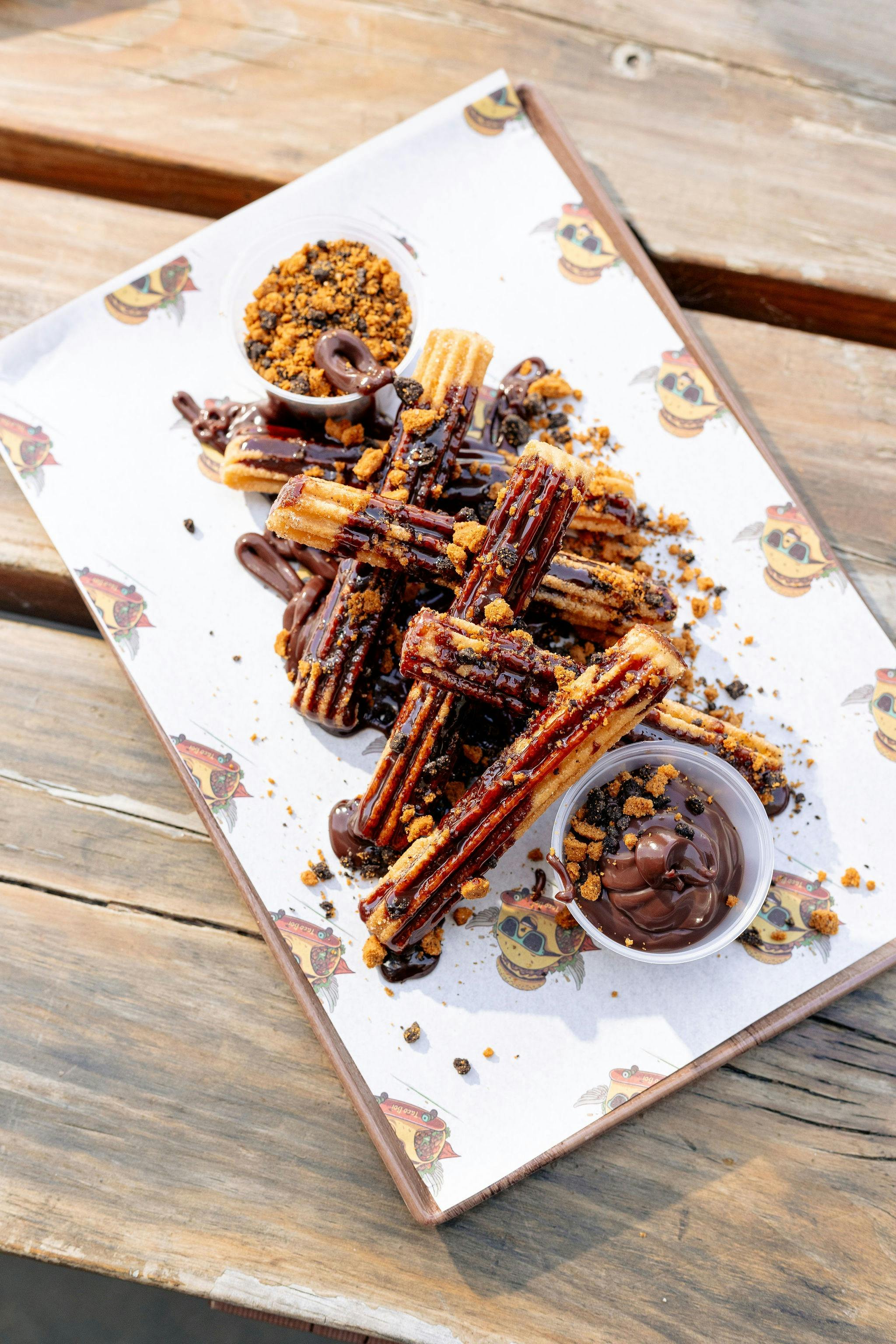 served with Chocolate ganache & Biscoff Oreo crumble