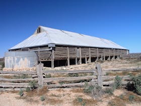 Historic pastoral woolshed at Mungo National Park