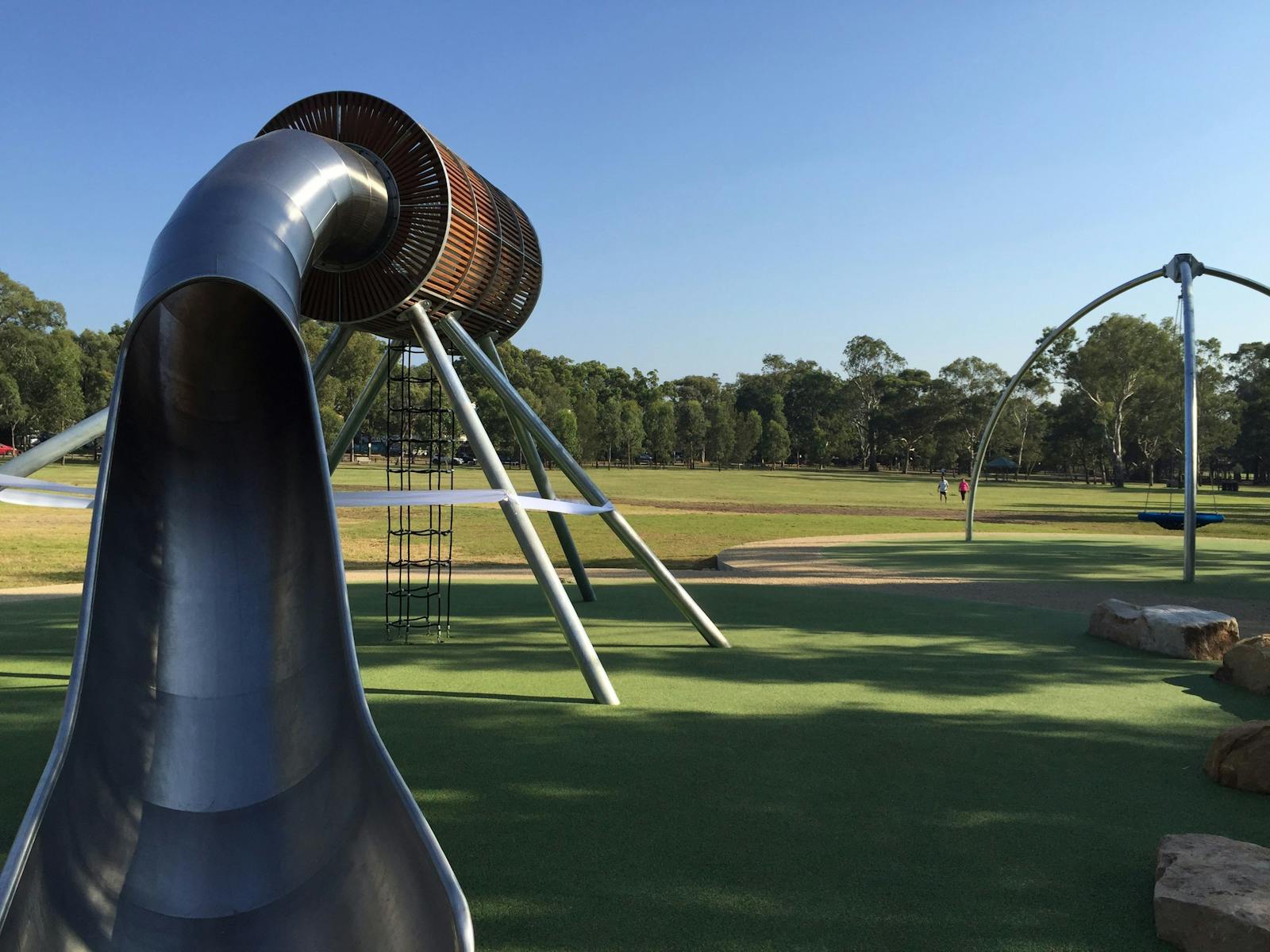 Fun for all the family at the Domain Creek Playground in Parramatta Park