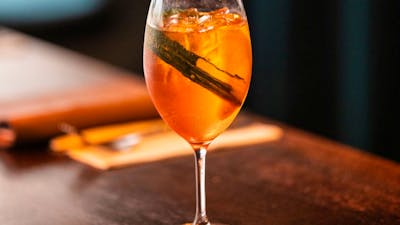 Aperol • passionfruit • elderflower • basil • Prosecco