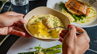 Bowl of potato mash