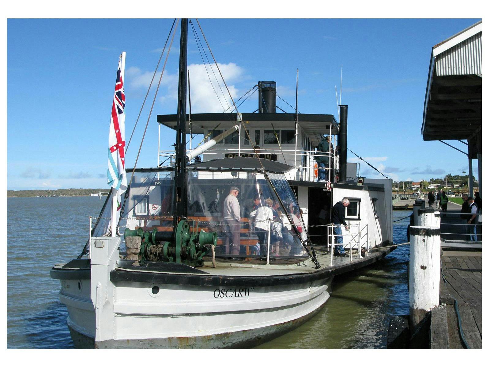 PS Oscar W at the Goolwa Wharf