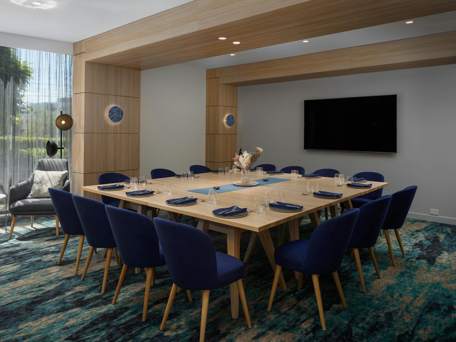 Rydges Geelong Private Dining Room Dinner Setup