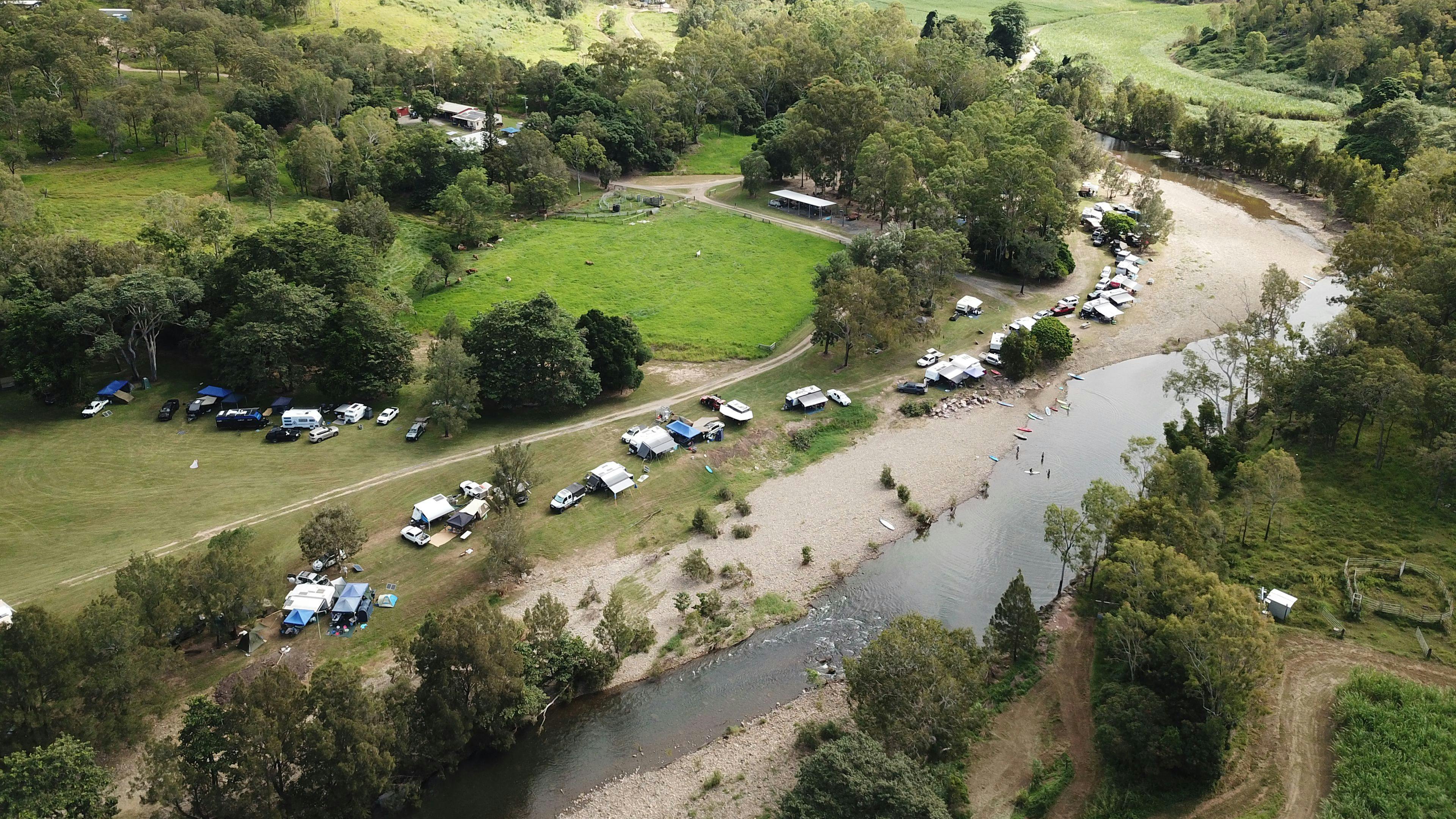 Creek and Antique Camping
