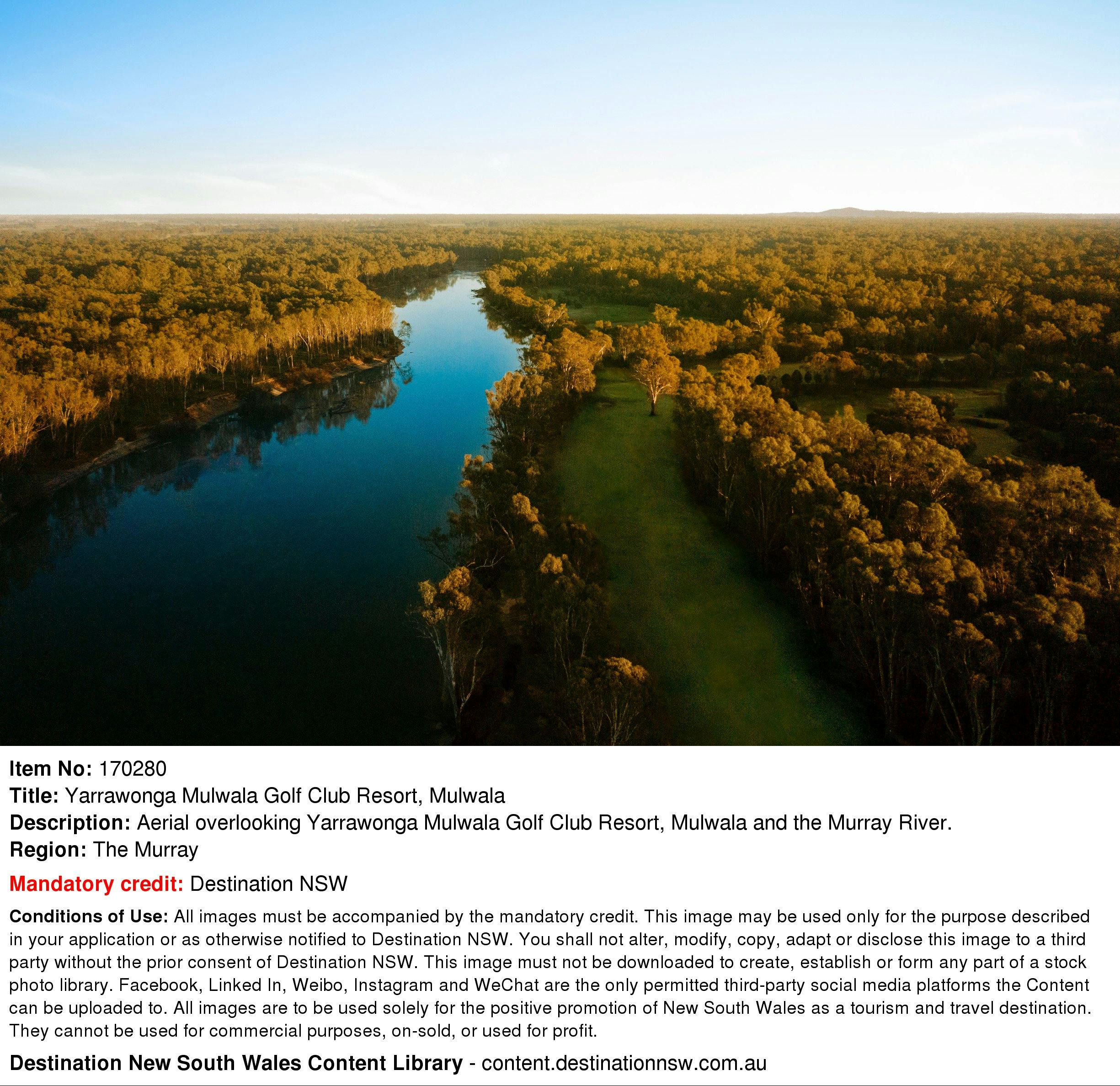 공중에서 내려다보이는 야라웡가 물왈라 골프 클럽 리조트