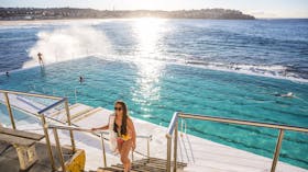 Early morning swimmers at Bondi Icebergs Club