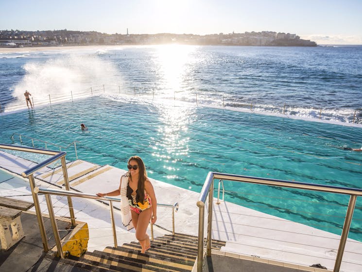 Early morning swimmers at Bondi Icebergs Club