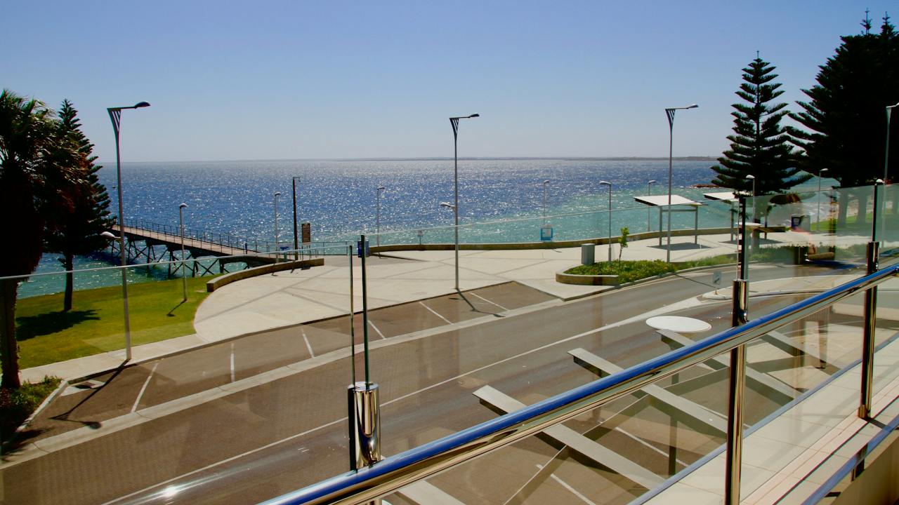 Ceduna Jetty viewed from the Ceduna Foreshore Hotel