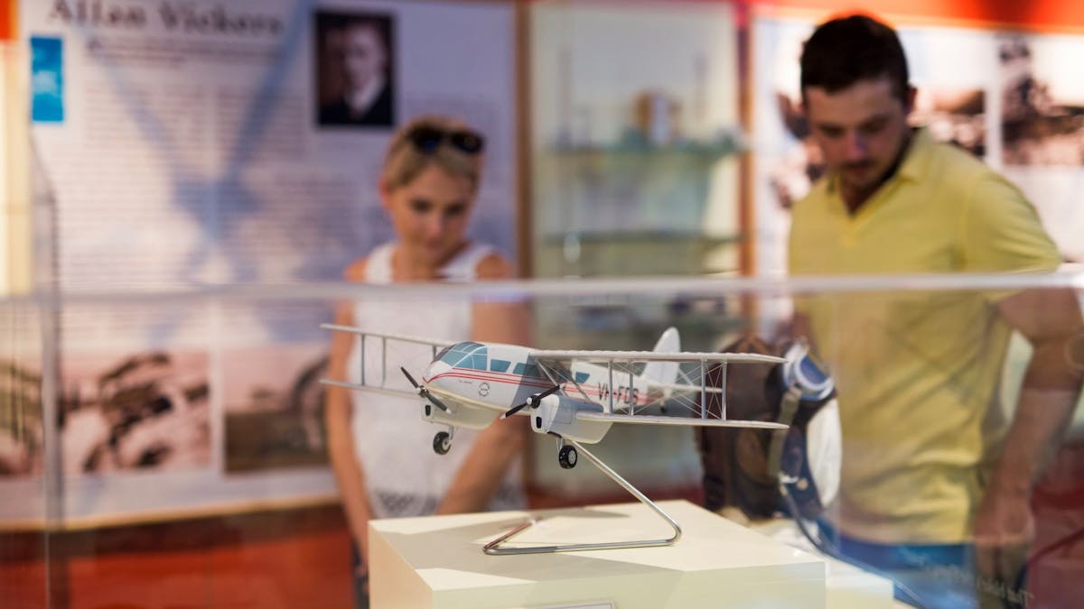 Model of Dragon aircraft named after Dr. Alan Vickers