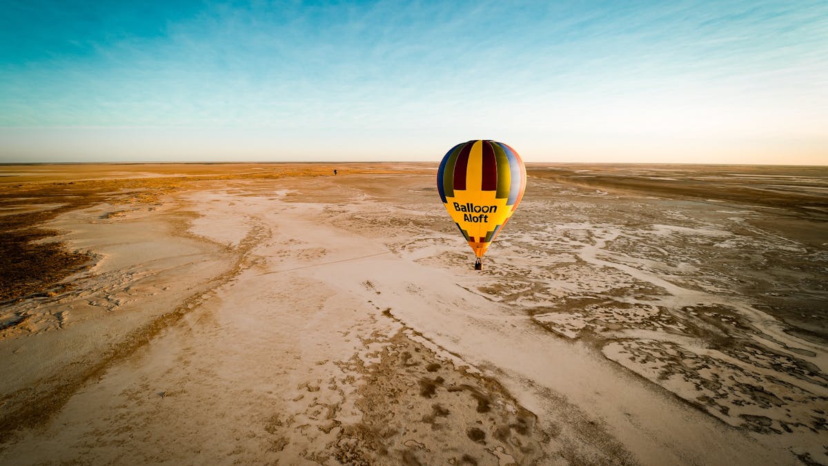 Hot air balloon flight from Burketown