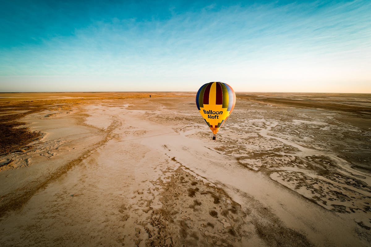 Hot air balloon flight from Burketown