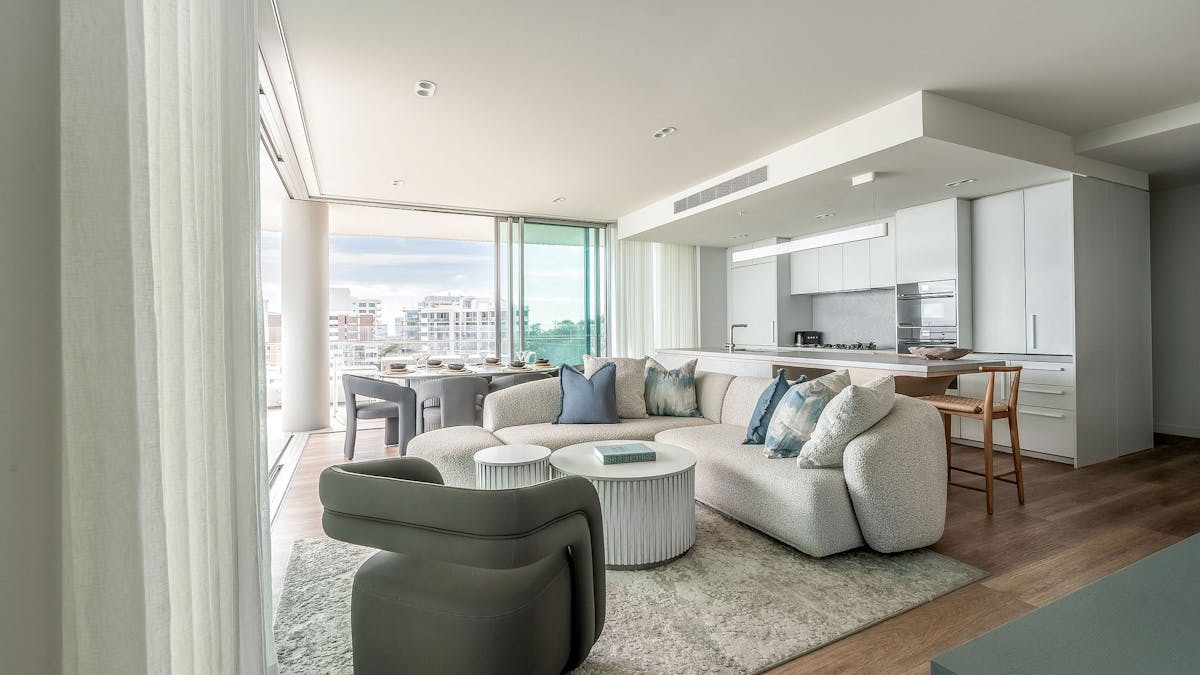 3 Bedroom unit in Kirra - lounge 3 Bedroom unit in Kirra - lounge