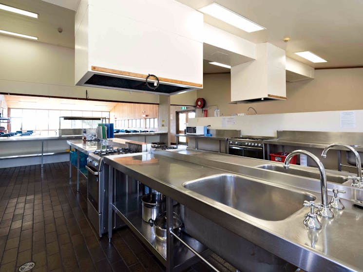 Large commercial style kitchen for self-catering groups