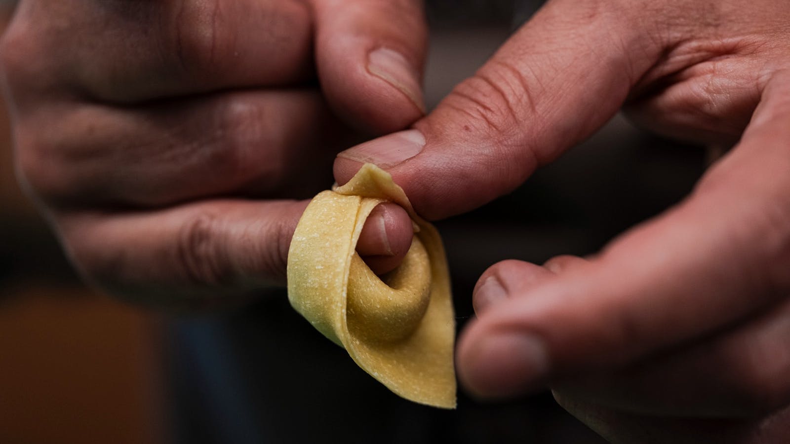 Handmade tortellini