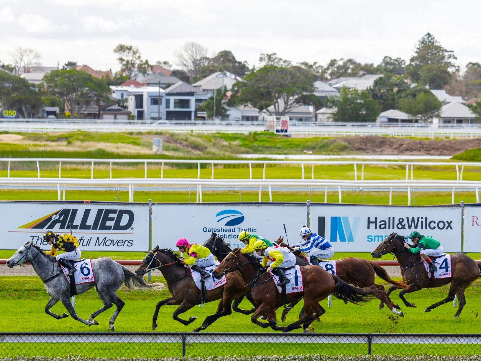 Racing at Newcastle Racecourse