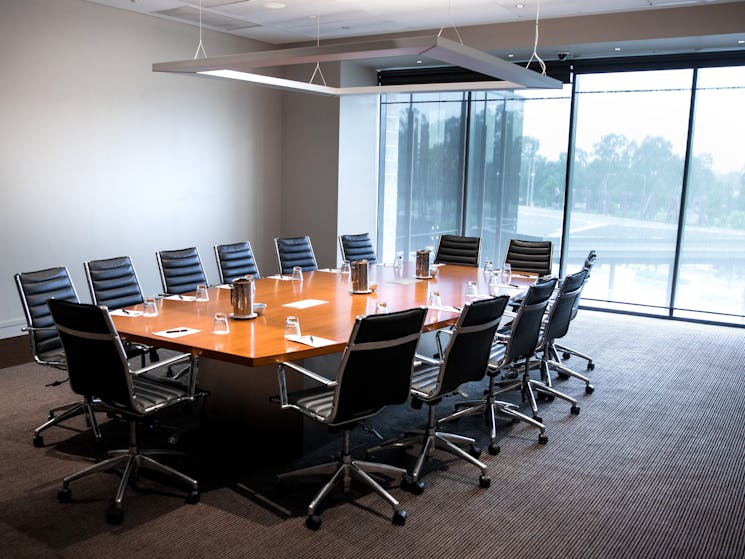 John Farragher Boardroom is an Executive  Room for up to 16 guests.