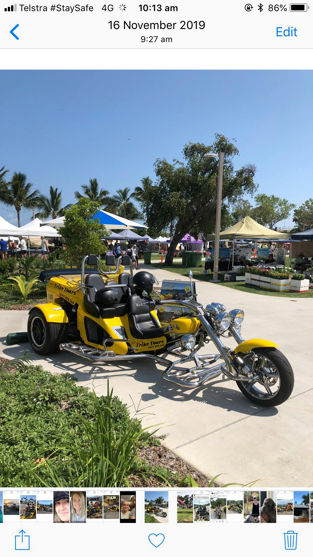 Find us set up, most Saturdays at the Airlie Beach Foreshore Market