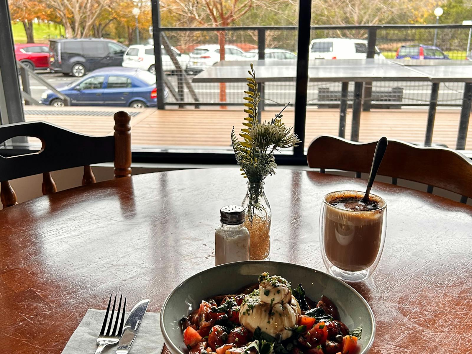 Park views from Farmgate Restaurant