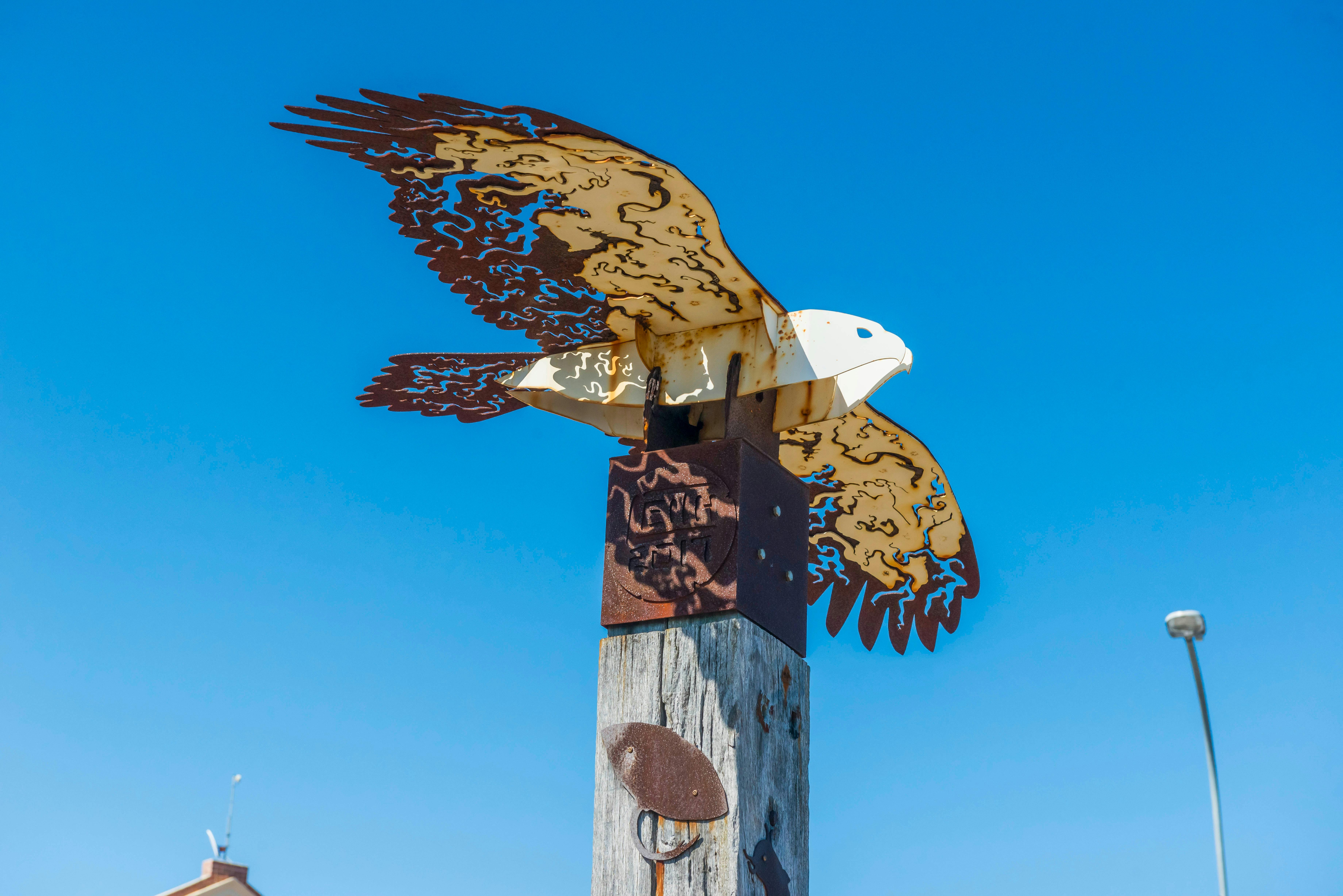Ballina Public Art - Homeward Currents Sea Eagle