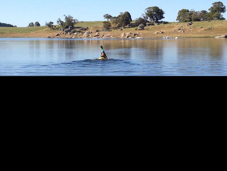 Louise paddling