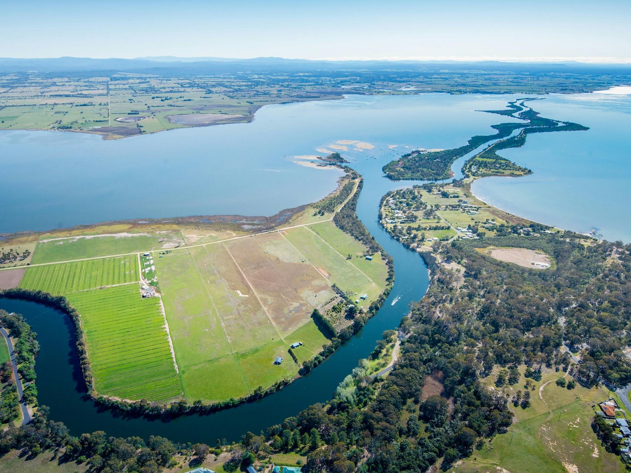 The Silt Jetties overlooking Eagle Point and the Mitchell River
