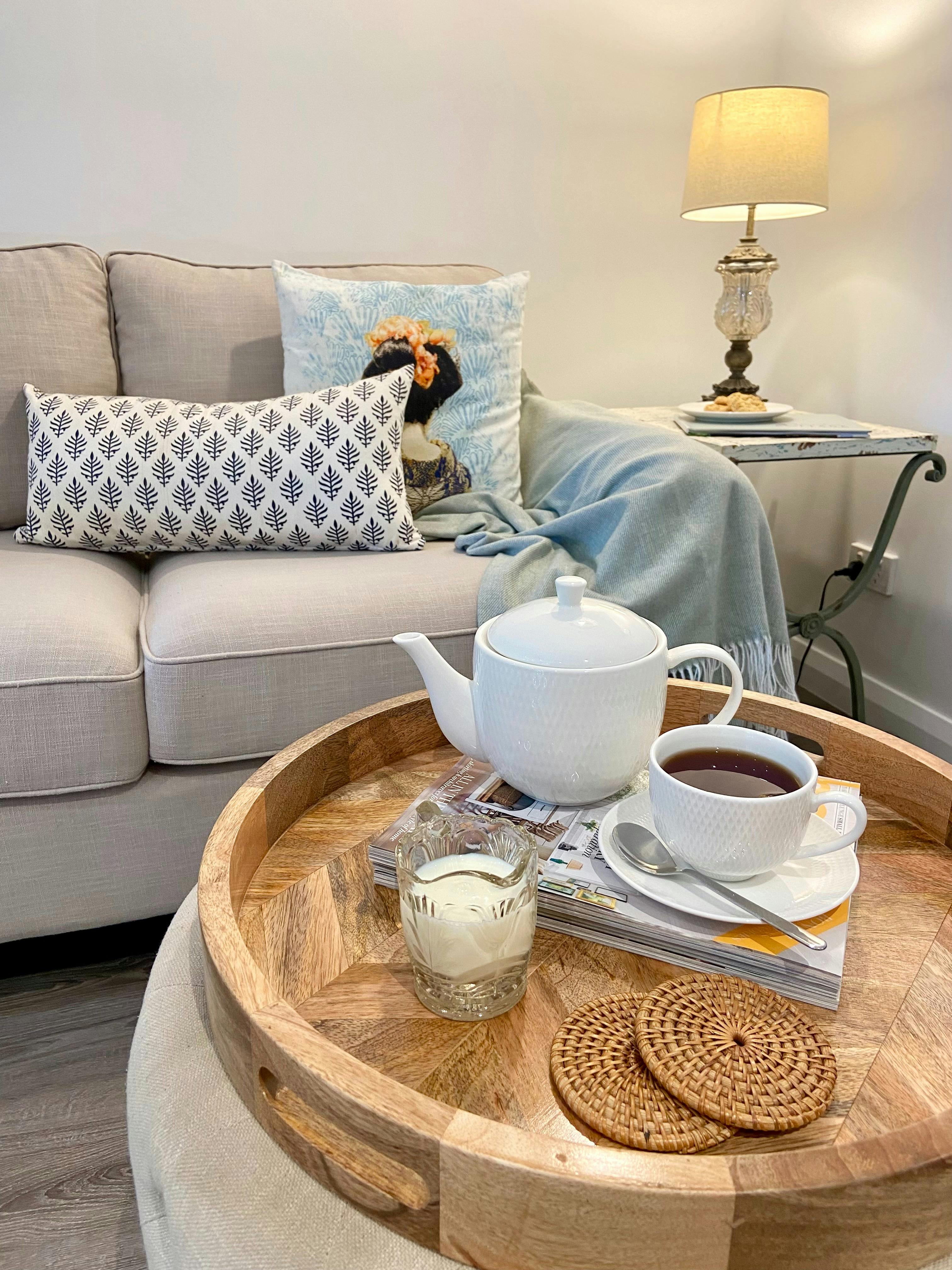 The cottage has been tastefully decorated to create a relaxing space to come home to.